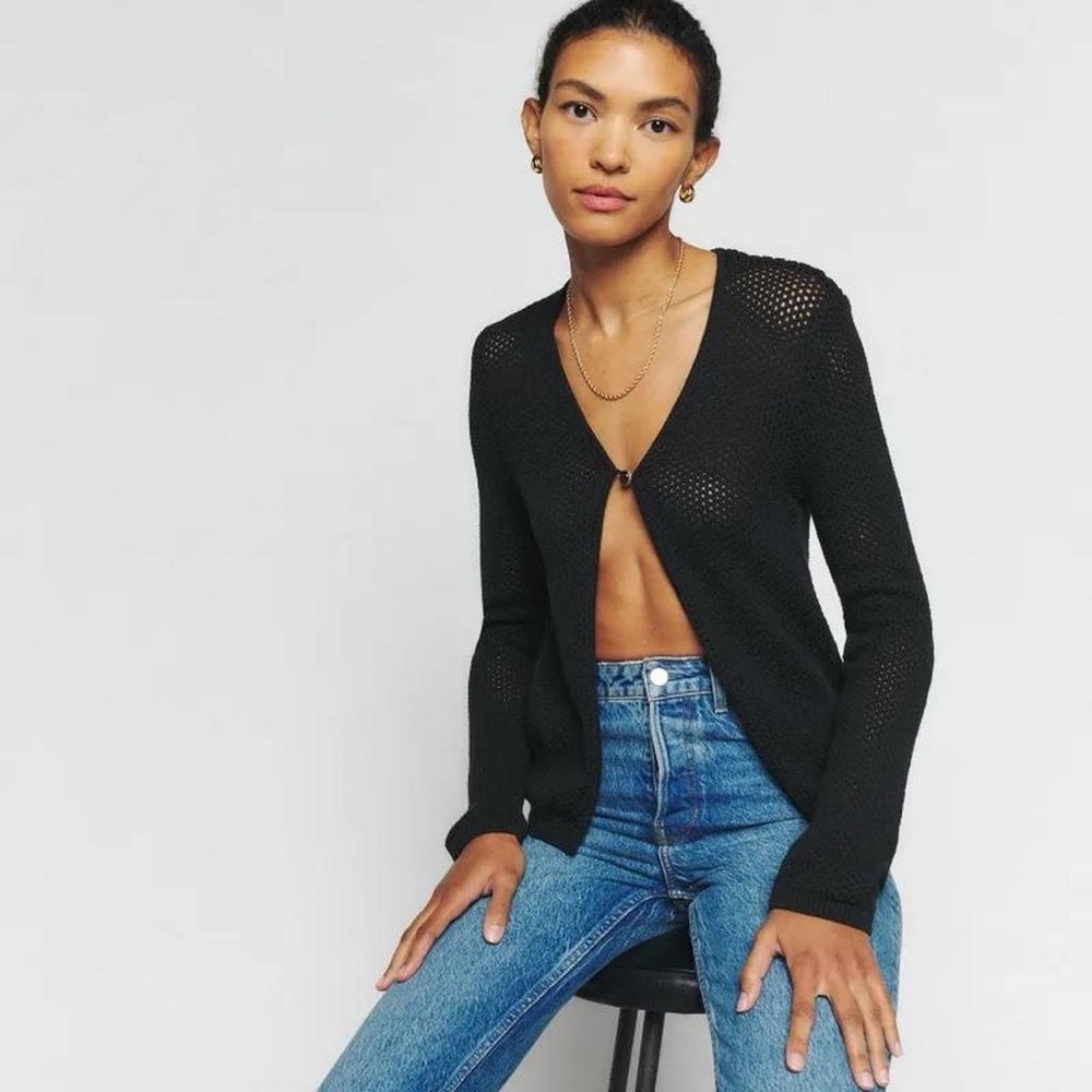 NWT Reformation Wednesday Open Knit Cardigan size XS